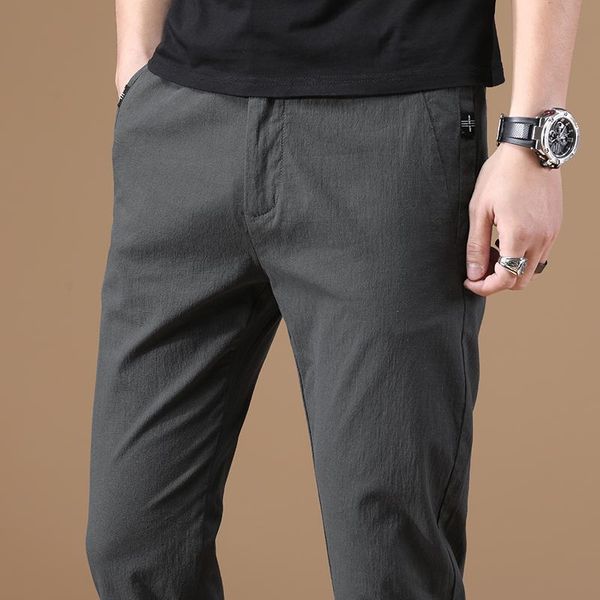 autumn men's slim stretch casual pants business fashion solid color trousers male brand black navy blue gray kg-917
autumn men's slim stretch casual pants business fashion solid color trousers male brand black navy blue gray kg-917