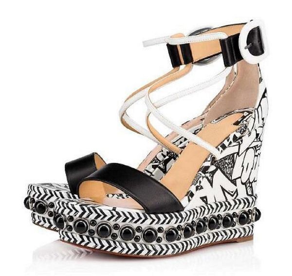 elegant women cataclou sandals luxurious red bottom pyraclou wedge high heels gladiator sandals party dress wedding bridal with box eu35-43, Black
elegant women cataclou sandals luxurious red bottom pyraclou wedge high heels gladiator sandals party dress wedding bridal with box eu35-43, Black