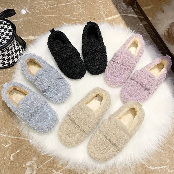 2020 women flat shoes winter warm casual shoes comfortable loafers fur home female designer curly upper slip-on woman shoes, Black
2020 women flat shoes winter warm casual shoes comfortable loafers fur home female designer curly upper slip-on woman shoes, Black