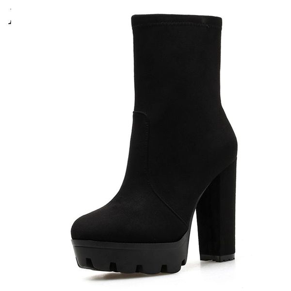 boots 2021 fashion autumn winter high heels ankle women thick heel platform ladies worker size 41 42, Black
boots 2021 fashion autumn winter high heels ankle women thick heel platform ladies worker size 41 42, Black