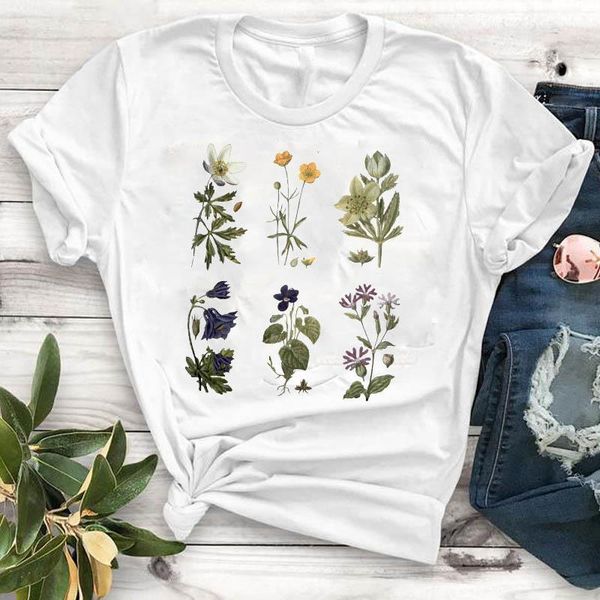 women lady t shirt flowers plant printed tshirt ladies short sleeve loose tee shirt women female clothes graphic t-shirt, White
women lady t shirt flowers plant printed tshirt ladies short sleeve loose tee shirt women female clothes graphic t-shirt, White