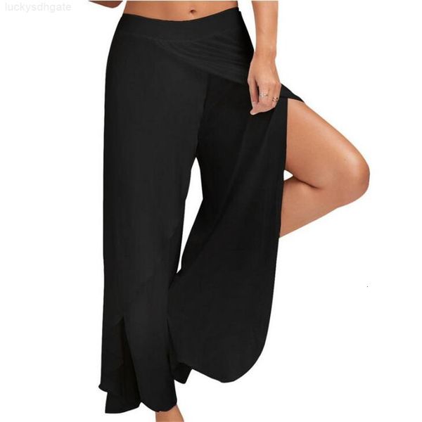 new women's high waist wide leg 2019 loose slit long ladies sporting large size exercise trousers casual pants, Black;white
new women's high waist wide leg 2019 loose slit long ladies sporting large size exercise trousers casual pants, Black;white