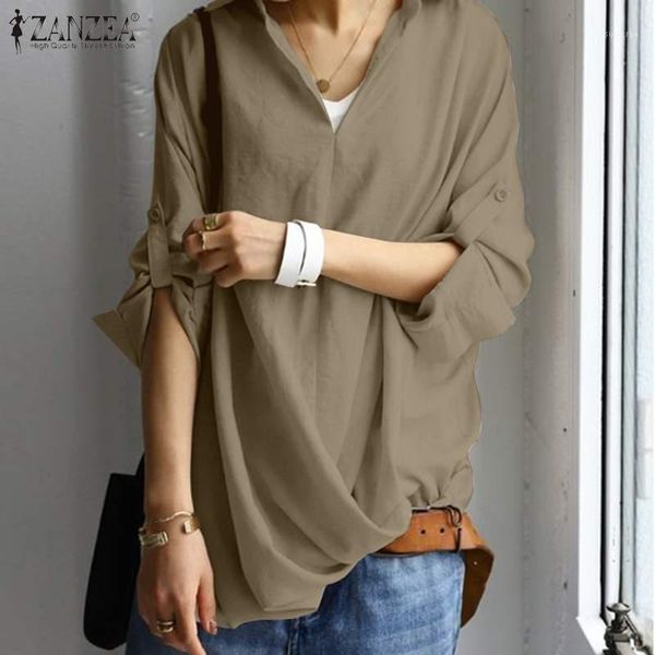 2020 autumn solid v neck cotton linen shirt zanzea elegant work blouse women casual long sleeve blusas tunic chemise 5xl1, White
2020 autumn solid v neck cotton linen shirt zanzea elegant work blouse women casual long sleeve blusas tunic chemise 5xl1, White
