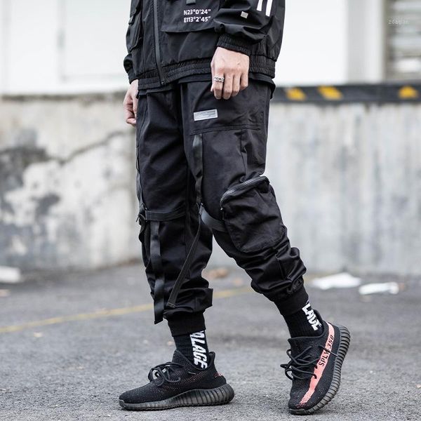 2020 men elastic waist harem pant men streetwear ribbons punk hip hop casual trousers joggers multi-pocket male pants1, Black
2020 men elastic waist harem pant men streetwear ribbons punk hip hop casual trousers joggers multi-pocket male pants1, Black