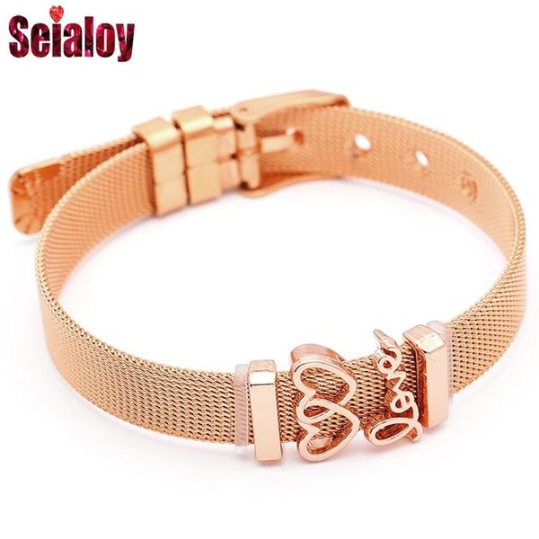seialoy розовое золото heart shape mesh браслет для женщин шарма ювелирных брендов из нержавеющей стали браслеты пара fit друзья подарков, Golden;silver
seialoy розовое золото heart shape mesh браслет для женщин шарма ювелирных брендов из нержавеющей стали браслеты пара fit друзья подарков, Golden;silver