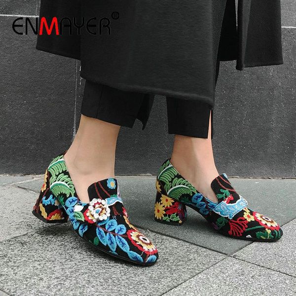 enmayer 2020 basic round toe party slip-on flock women high heels square heel ethnic wedding shoes embroider womens shoes 34-43, Black
enmayer 2020 basic round toe party slip-on flock women high heels square heel ethnic wedding shoes embroider womens shoes 34-43, Black