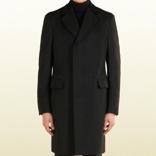 men's wool & blends woolen coat solid color slim fit 2021 winter business casual mid-length, Black
men's wool & blends woolen coat solid color slim fit 2021 winter business casual mid-length, Black