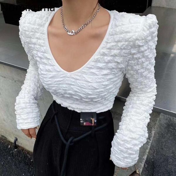nomikuma 2021 spring new stretch slim blouse korean puff long sleeve v-neck shirt causal fashion basic blusa mujer de moda 6d849, White
nomikuma 2021 spring new stretch slim blouse korean puff long sleeve v-neck shirt causal fashion basic blusa mujer de moda 6d849, White
