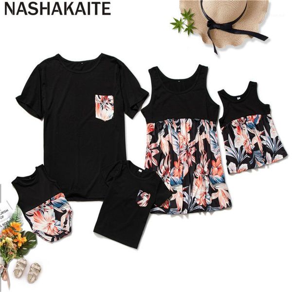 nashakaite summer family look matching t-shirt patchwork printed for mom daughter dad son baby romper mommy and me clothes1, Blue
nashakaite summer family look matching t-shirt patchwork printed for mom daughter dad son baby romper mommy and me clothes1, Blue