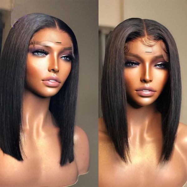 13x4 lace part wig brazilian human hair wigs middle part bob straight swiss lace for women with baby hair, Black;brown
13x4 lace part wig brazilian human hair wigs middle part bob straight swiss lace for women with baby hair, Black;brown
