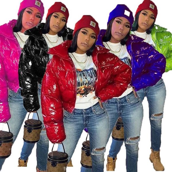 women winter wadded jackets zipper cotton-padded coat pu glossy stand collar parka windser puffer coats candy color warm jacket f110409, White
women winter wadded jackets zipper cotton-padded coat pu glossy stand collar parka windser puffer coats candy color warm jacket f110409, White