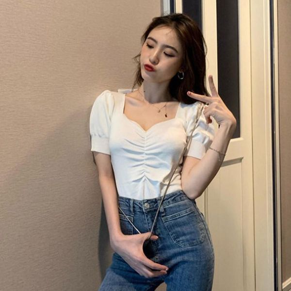 elegant women's cropped blouse women summer slim women shirt casual v-neck solid short sleeve blouse vetement femme, White
elegant women's cropped blouse women summer slim women shirt casual v-neck solid short sleeve blouse vetement femme, White