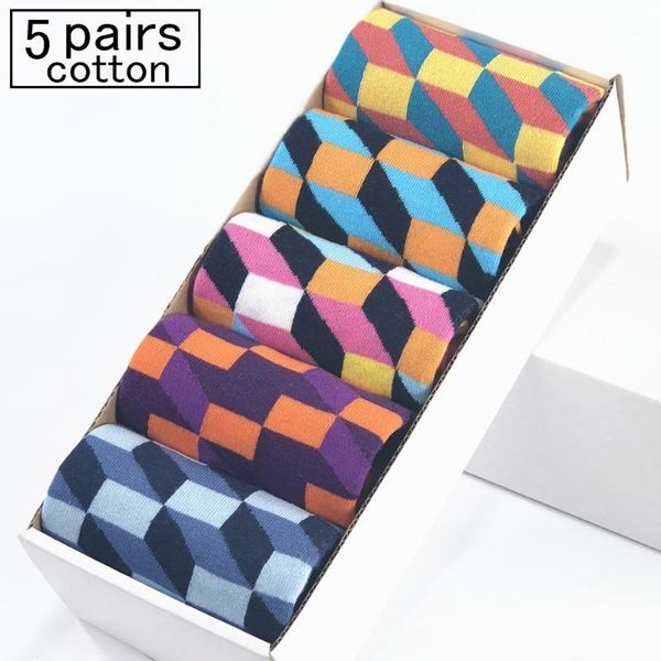 2018 casual men's socks new lattice europe and america multicolor retro tube square socks (10 pairs / lot) no box1, Black
2018 casual men's socks new lattice europe and america multicolor retro tube square socks (10 pairs / lot) no box1, Black