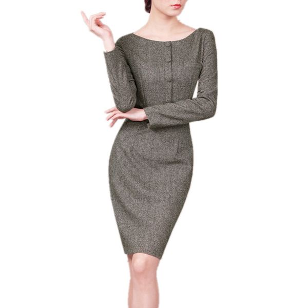2021 new and america european female spring wool sleeve long work neck thin dress ladies dressed in fy567 6bqt, Black;gray
2021 new and america european female spring wool sleeve long work neck thin dress ladies dressed in fy567 6bqt, Black;gray
