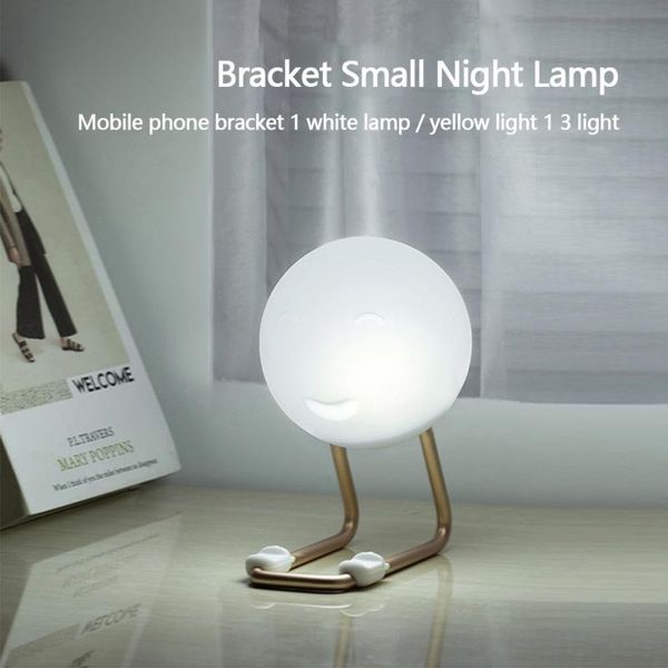 Creative Gift 2020 New Usb Charging D20 Urchin Silicone Lamp Wireless Multifunctional Mobile Phone Bracket Lamp Nightlight