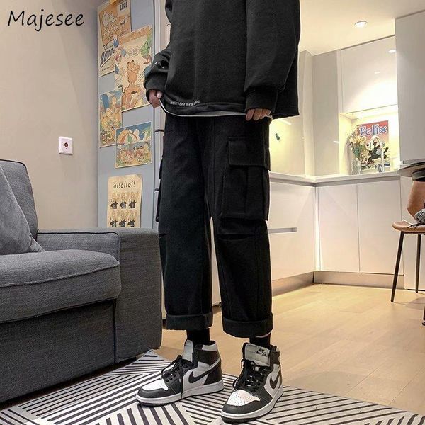 casual pants men lace-up elastic waist pockets cargo pant mens spring autumn loose straight harajuku leisure ins chic trendy new, Black
casual pants men lace-up elastic waist pockets cargo pant mens spring autumn loose straight harajuku leisure ins chic trendy new, Black