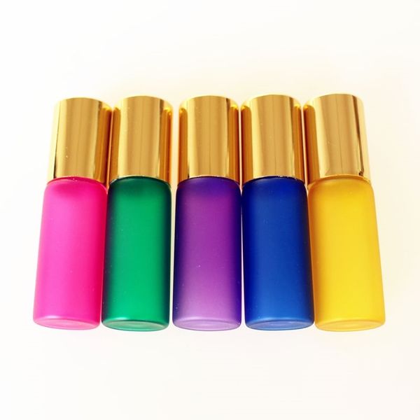 50pcs/lot 5ml glass roll on bottle with stainless steel ball perfume roller essential oil bottle sample test vials 201013 
50pcs/lot 5ml glass roll on bottle with stainless steel ball perfume roller essential oil bottle sample test vials 201013