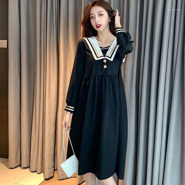 japanese korean dress lolita gothic black dress women kawaii midi dresses sailor collar casual vintage patchwork button female1, Black;gray
japanese korean dress lolita gothic black dress women kawaii midi dresses sailor collar casual vintage patchwork button female1, Black;gray