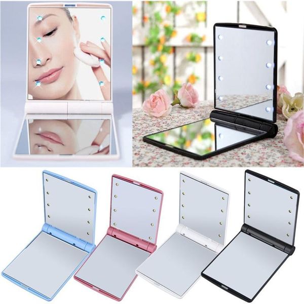 6 colors makeup cosmetic 8 folding portable travel compact pocket led mirror lights lamps dhe2120
6 colors makeup cosmetic 8 folding portable travel compact pocket led mirror lights lamps dhe2120