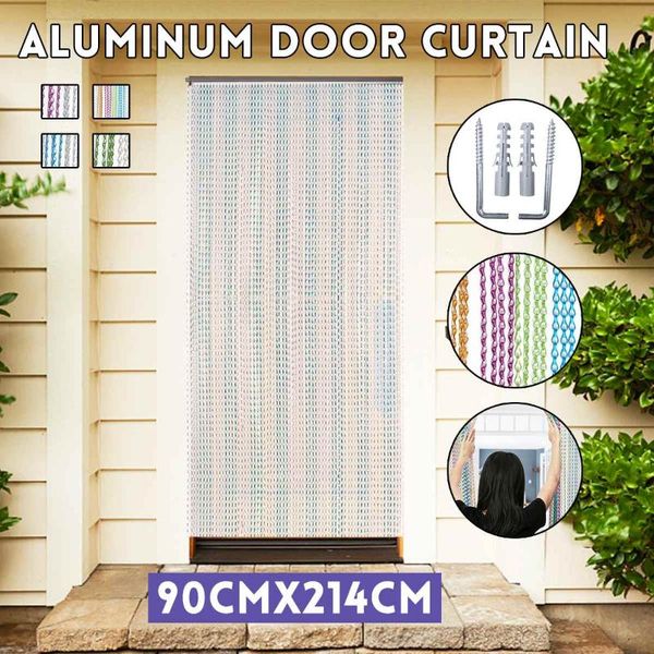 214x90cm window room divider curtain valance aluminum door curtain metal chain insect blinds screen pest control
214x90cm window room divider curtain valance aluminum door curtain metal chain insect blinds screen pest control