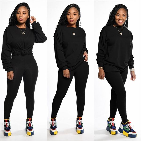 women candy color sport sets long sleeve crew neck tshirt high waist pencil pants ladies solid two piece pants, White
women candy color sport sets long sleeve crew neck tshirt high waist pencil pants ladies solid two piece pants, White
