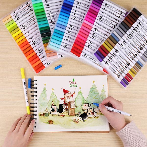 Sketching Markers Colors FineLiner Dual Tip Brush Pens Drawing Painting Watercolor Art Marker Pens Office For School 04350
Sketching Markers Colors FineLiner Dual Tip Brush Pens Drawing Painting Watercolor Art Marker Pens Office For School 04350