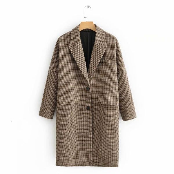 2021 winter plaid long woolen jackets women single breasted wool coat europe fashion ladies vintage warm clothes kobieta kurtka, Black
2021 winter plaid long woolen jackets women single breasted wool coat europe fashion ladies vintage warm clothes kobieta kurtka, Black