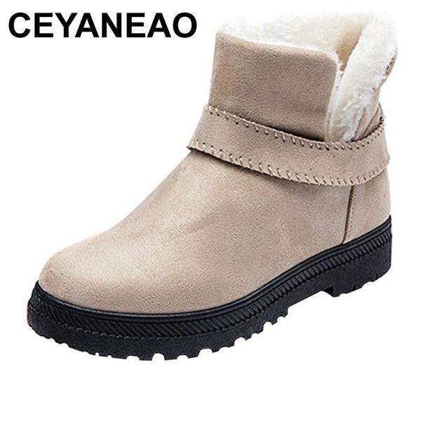 ceyaneao2020winter ankle boots women warm solid fashion platform snow ankle boots shoes woman flat with 4 colorse1321, Black
ceyaneao2020winter ankle boots women warm solid fashion platform snow ankle boots shoes woman flat with 4 colorse1321, Black