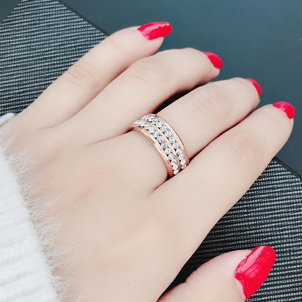 gold women 316l for stainless rose steel rings zircon engagement wedding ring jewelry, Silver
gold women 316l for stainless rose steel rings zircon engagement wedding ring jewelry, Silver