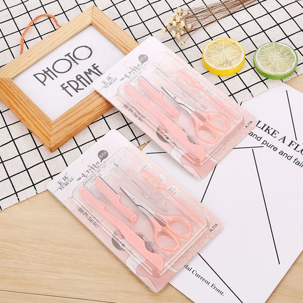 5pcs/set portable hair removal eyebrow trimmer set women face razor eye brow knife eyebrow trimmers blades shaver cosmetic kit
5pcs/set portable hair removal eyebrow trimmer set women face razor eye brow knife eyebrow trimmers blades shaver cosmetic kit