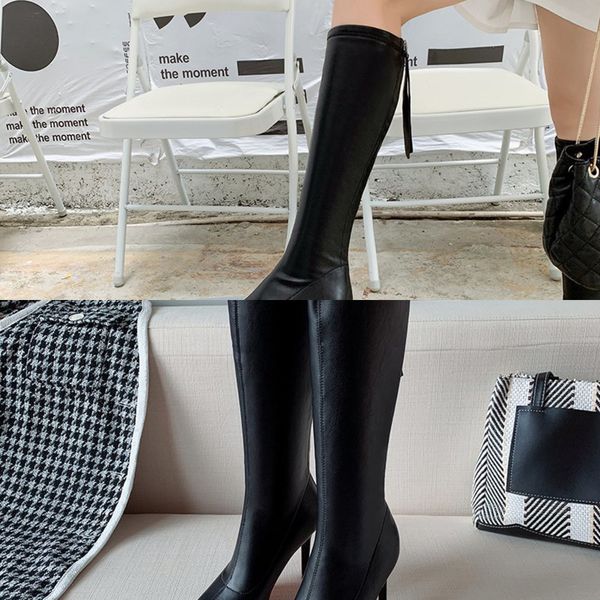 2020 slim thigh knee 5cm 8cm women long boots high heels autumn winter ladies shoes c0129, Black
2020 slim thigh knee 5cm 8cm women long boots high heels autumn winter ladies shoes c0129, Black