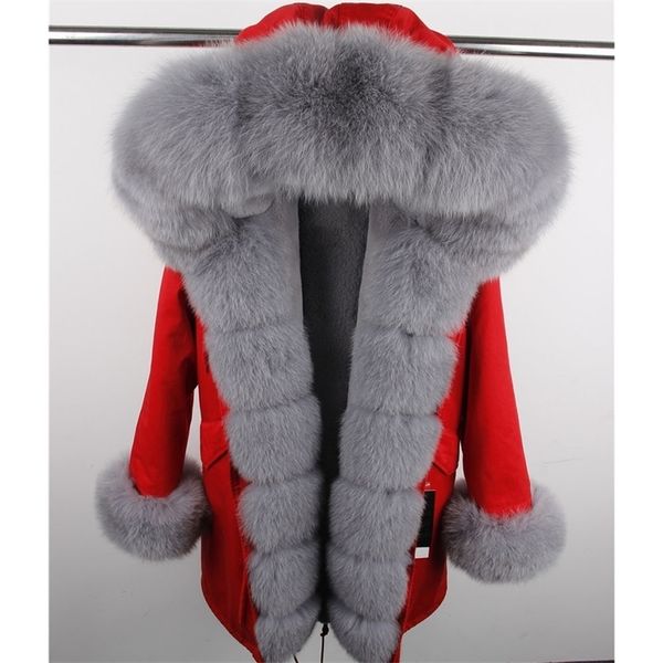 maomaokong natural real fox fur collar coat women winter jacket outwear parkas 201103, Black
maomaokong natural real fox fur collar coat women winter jacket outwear parkas 201103, Black