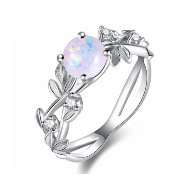 elegant opal ring fashion silver color leaves wedding jewelry engagement promise rings for women, Slivery;golden
elegant opal ring fashion silver color leaves wedding jewelry engagement promise rings for women, Slivery;golden