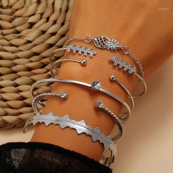 6pcs/set silver bracelet fruit summer jewellery pineapple wheat wrist ring alloy rhinestones seaside beach bracelet dropshipping1, Black
6pcs/set silver bracelet fruit summer jewellery pineapple wheat wrist ring alloy rhinestones seaside beach bracelet dropshipping1, Black