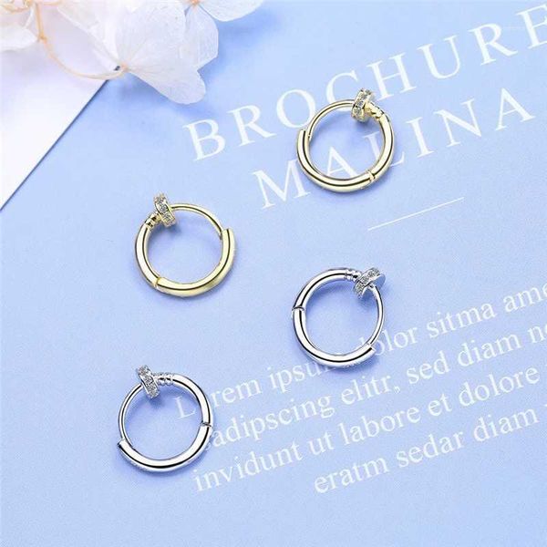 2020 new gold silver color round earrings for women men party gift hip hop punk cubic zircon hoop huggie earring kolczyki1, Golden;silver
2020 new gold silver color round earrings for women men party gift hip hop punk cubic zircon hoop huggie earring kolczyki1, Golden;silver