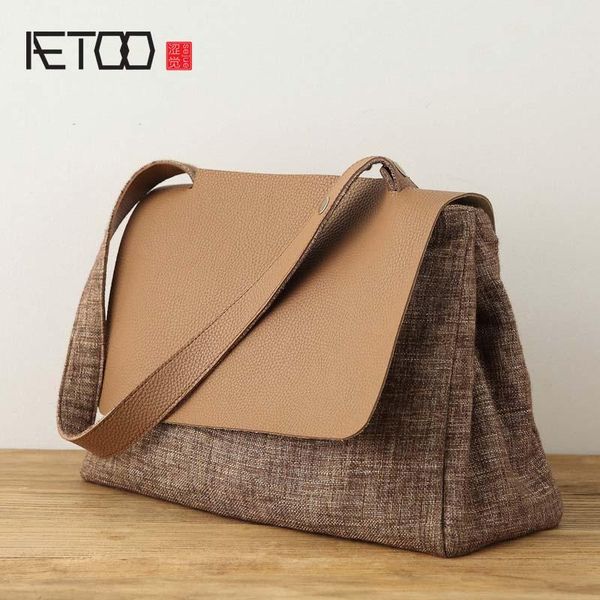 aetoo original female handbag 2020 canvas bag shoulder bag lady large capacity messenger art portable retro cotton linen
aetoo original female handbag 2020 canvas bag shoulder bag lady large capacity messenger art portable retro cotton linen