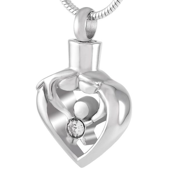 pendant necklaces ijd9211 mom dad child in heart cremation urn for ash unique design stainless steel jewelry necklace fanily, Silver
pendant necklaces ijd9211 mom dad child in heart cremation urn for ash unique design stainless steel jewelry necklace fanily, Silver