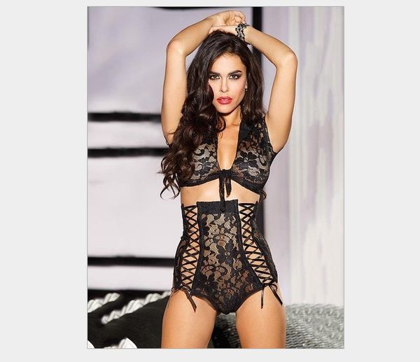 lingerie european and american foreign trade large size women' see-through lace suit hollow-out bikini, Red;black
lingerie european and american foreign trade large size women' see-through lace suit hollow-out bikini, Red;black