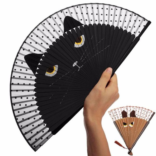 2 type chinese japanese bamboo silk hand fan cartoon cat painted folding fan art folding gift for home decor
2 type chinese japanese bamboo silk hand fan cartoon cat painted folding fan art folding gift for home decor