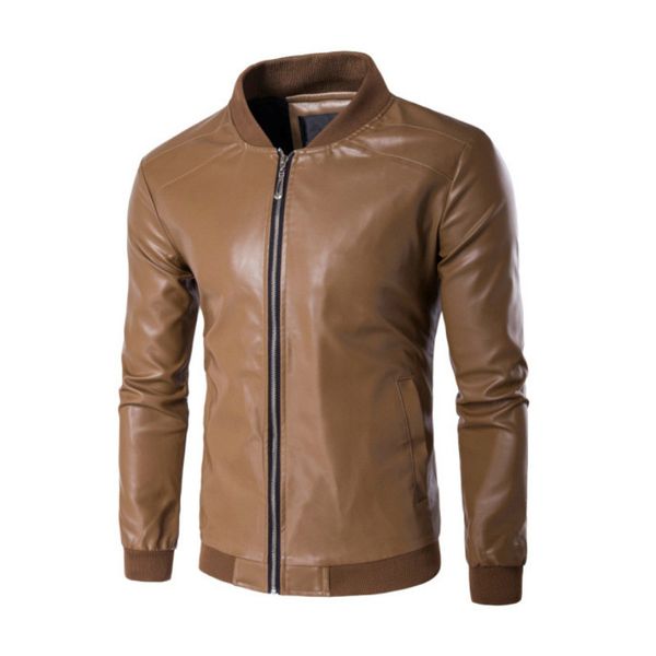 2020 brand spring men's leather jacket stand collar thin slim for male pu leather casual leather jacket clothing garment, Black;brown
2020 brand spring men's leather jacket stand collar thin slim for male pu leather casual leather jacket clothing garment, Black;brown