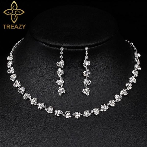 treazy shining silver plated rhinestone crystal long necklace earrings set for women bridesmaid bridal wedding jewelry sets
treazy shining silver plated rhinestone crystal long necklace earrings set for women bridesmaid bridal wedding jewelry sets