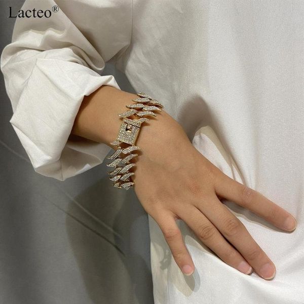 link, chain lacteo cuban punk luxury shiny rhinestone bangle bracelet fashion rhombus crystal attractive jewelry for rapper, Black
link, chain lacteo cuban punk luxury shiny rhinestone bangle bracelet fashion rhombus crystal attractive jewelry for rapper, Black