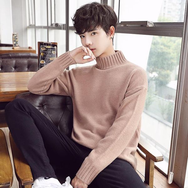 mlxslky 2019 new sweater head half-high collar men's sweater solid color base men's1, White;black
mlxslky 2019 new sweater head half-high collar men's sweater solid color base men's1, White;black