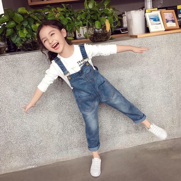 2019 new spring fall fashion teens girls vintage denim long jumpsuit overalls playsuit for girls jeans jumpsuits romper clothes y200704, Blue
2019 new spring fall fashion teens girls vintage denim long jumpsuit overalls playsuit for girls jeans jumpsuits romper clothes y200704, Blue