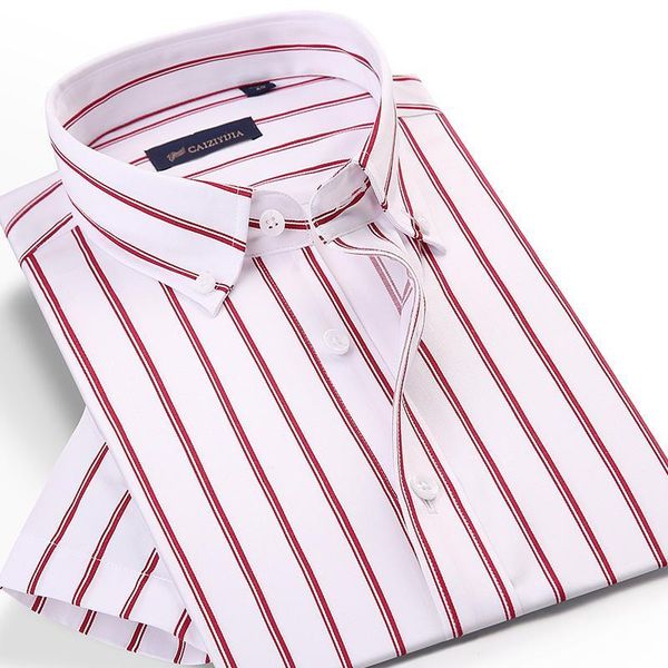 men's summer thin bamboo fiber striped shirt pocket-less design short sleeve standard-fit casual button-down shirts, White;black
men's summer thin bamboo fiber striped shirt pocket-less design short sleeve standard-fit casual button-down shirts, White;black