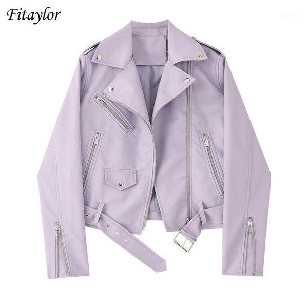 fitaylor pu faux leather jacket women slim sashes casual biker jackets outwear female black lavender leather jacket coat1
fitaylor pu faux leather jacket women slim sashes casual biker jackets outwear female black lavender leather jacket coat1