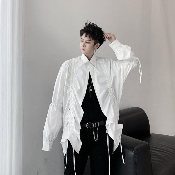 spring autumn men shirts long sleeve 2020 casual shirt hip hop streetwear black white oversize loose gothic shirt cardigan blusa, White;black
spring autumn men shirts long sleeve 2020 casual shirt hip hop streetwear black white oversize loose gothic shirt cardigan blusa, White;black