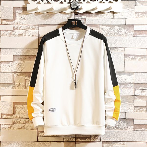 2021 new autumn men's crewneck patchwork long sleeve shirt sports fashion men hoodies o-neck sweatshirt korean by99, Black
2021 new autumn men's crewneck patchwork long sleeve shirt sports fashion men hoodies o-neck sweatshirt korean by99, Black