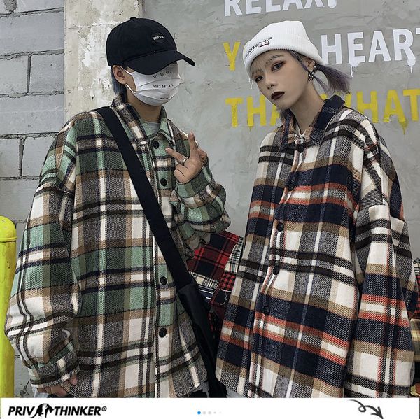 2021 new winter new woolen coat woman plaid printed warm jackets men's casual and thicken fashion jacket 26gp, Black
2021 new winter new woolen coat woman plaid printed warm jackets men's casual and thicken fashion jacket 26gp, Black