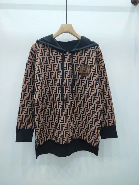 2019 milan runway sweater hooded long sleeve panelled women's sweaters high end letter jacquard pullover women designer sweater 092121, White;black
2019 milan runway sweater hooded long sleeve panelled women's sweaters high end letter jacquard pullover women designer sweater 092121, White;black